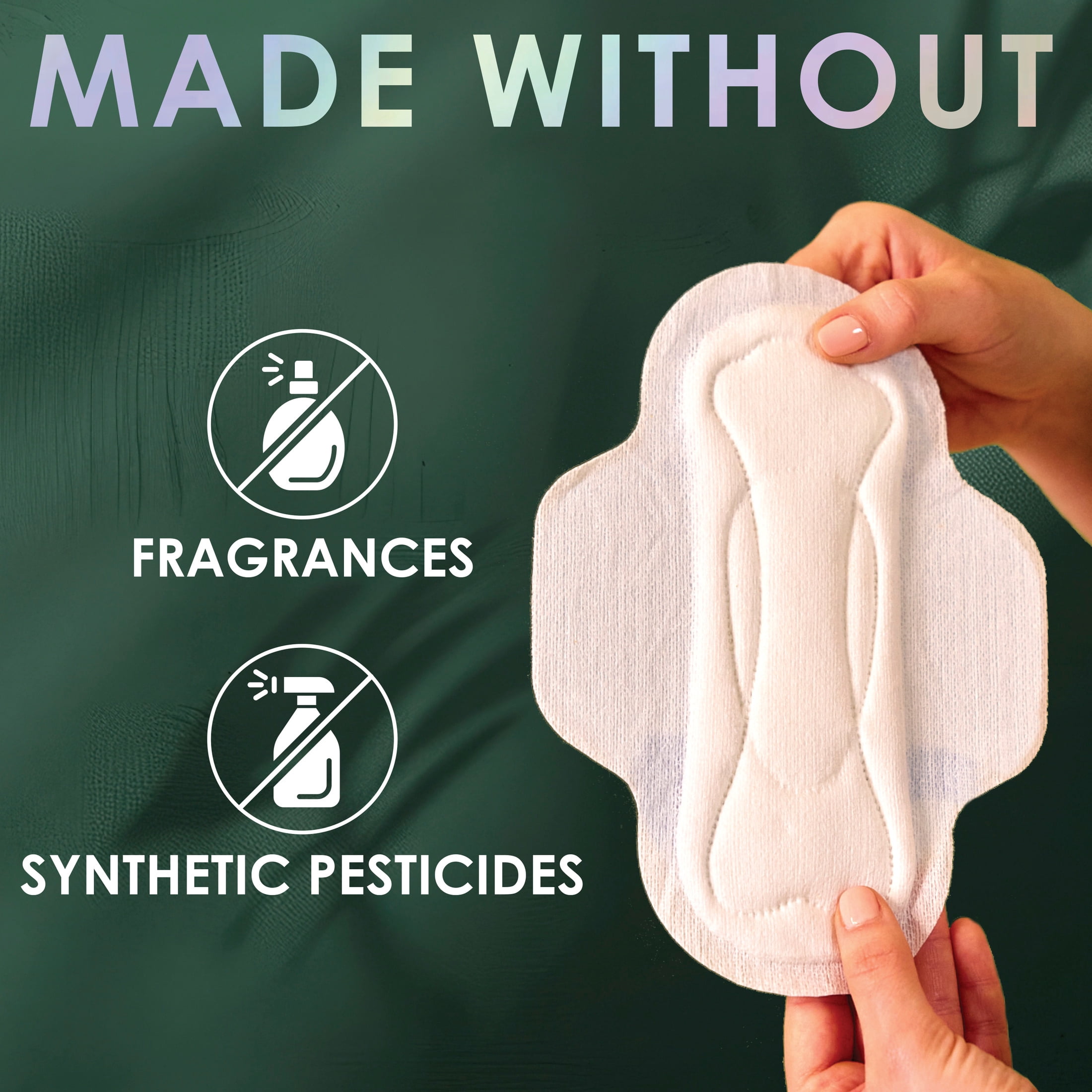 L. Ultra Thin Pads, Organic Cotton Top Layer, Super, 96 Ct