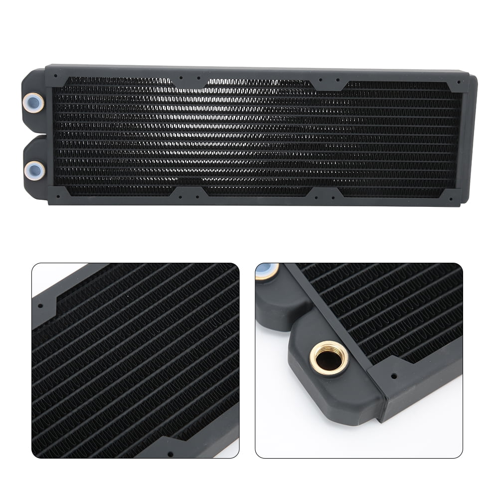 Kritne Heatsink Cooler,14 Flat Tube PC Computer Water Cooling Copper