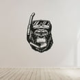 thumbnail image 3 of Cool Scuba Diver Monkey Gorilla Scuba Diver Portrait Drawing Vinyl Design Wall Sticker Wall Art Decal Boys Girls Kids Room Bedroom Scuba Diver Home Decor Stickers Decoration Size (28x30 inch), 3 of 3
