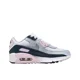 thumbnail image 4 of Nike Air Max 90 Zapato para correr de corte bajo antideslizante de piel sintética en polvo blanco para mujer HF6358-104, 4 of 4