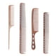 thumbnail image 4 of Minnieouse Peine de corte de 4 piezas para profesionales: ligero y duradero, unisex, más cómodo de sostener, peine de corte de cabello, bronce Type2 NO2, 4 of 6
