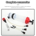 thumbnail image 6 of Aniceparthy 1500ML Automotive Fluid Extractor Pump,Brake Oil Injector,Manual Oil Change Syringe,Oil Syringe with Hose & Extension Tubes and Connector for Easy Oil Change,Blue, 6 of 6