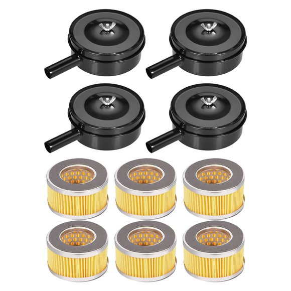 WHAMVOX 4pcs Intake Filter for Compressor Noise Reduction Air Compressor Black Iron