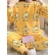 thumbnail image 3 of Conjuntos de Pijamas de franela para mujer, ropa de dormir de manga larga con dibujos animados Kawaii, cálida, gruesa, de terciopelo Coral, para el hogar, novedad de 2023, 3 of 4