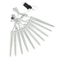 thumbnail image 3 of Meteor Shower Lights, 6.6ft 7V 4W Christmas Icicle Lights Fine Workmanship Plastic  For Christmas White Light,Colorful Light, 3 of 8