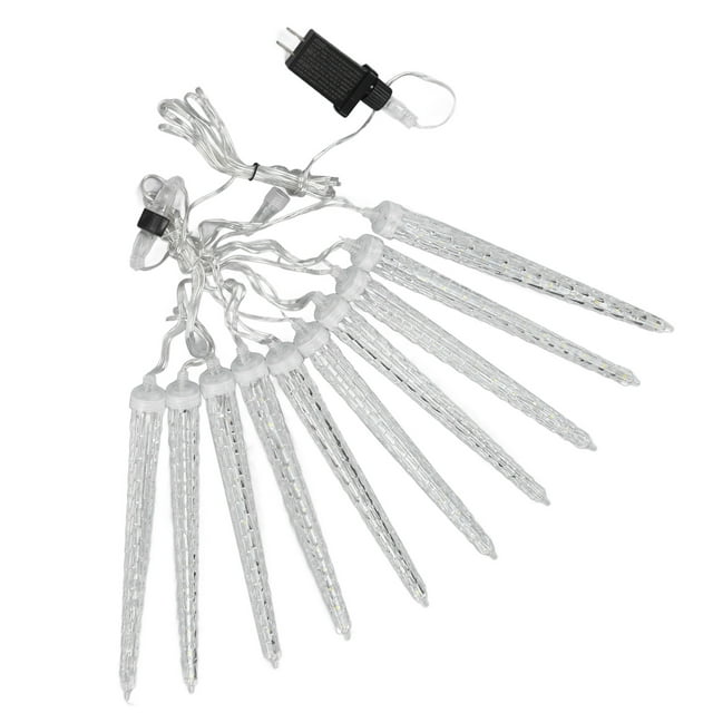 Meteor Shower Lights, 4W 7V 6.6ft Christmas Icicle Lights IP65 Waterproof For Window White Light,Colorful Light