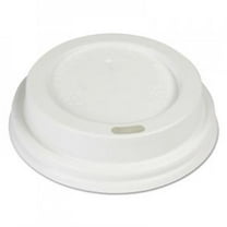 BWK Hot Cup Dome Lids, Fits 8 oz Hot Cups, White