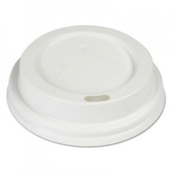 BWK Hot Cup Dome Lids, Fits 8 oz Hot Cups, White