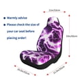 thumbnail image 3 of Uemuo Blue Lightning Pattern Car Seat Covers for Front Seats Waterproof Seat Covers for Cars, Universal Auto Front Seats Protector Fits for Car-2 PCS, 3 of 6