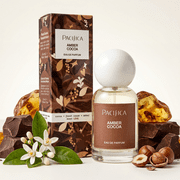 Pacifica Amber Cocoa Eau de Parfum – Warm Spiced Gourmand Perfume with Cinnamon, Coffee, Vanilla & Sandalwood, Long Lasting, Clean Mood Perfume, Paraben-Free, Vegan and Cruelty-Free, 1 fl oz