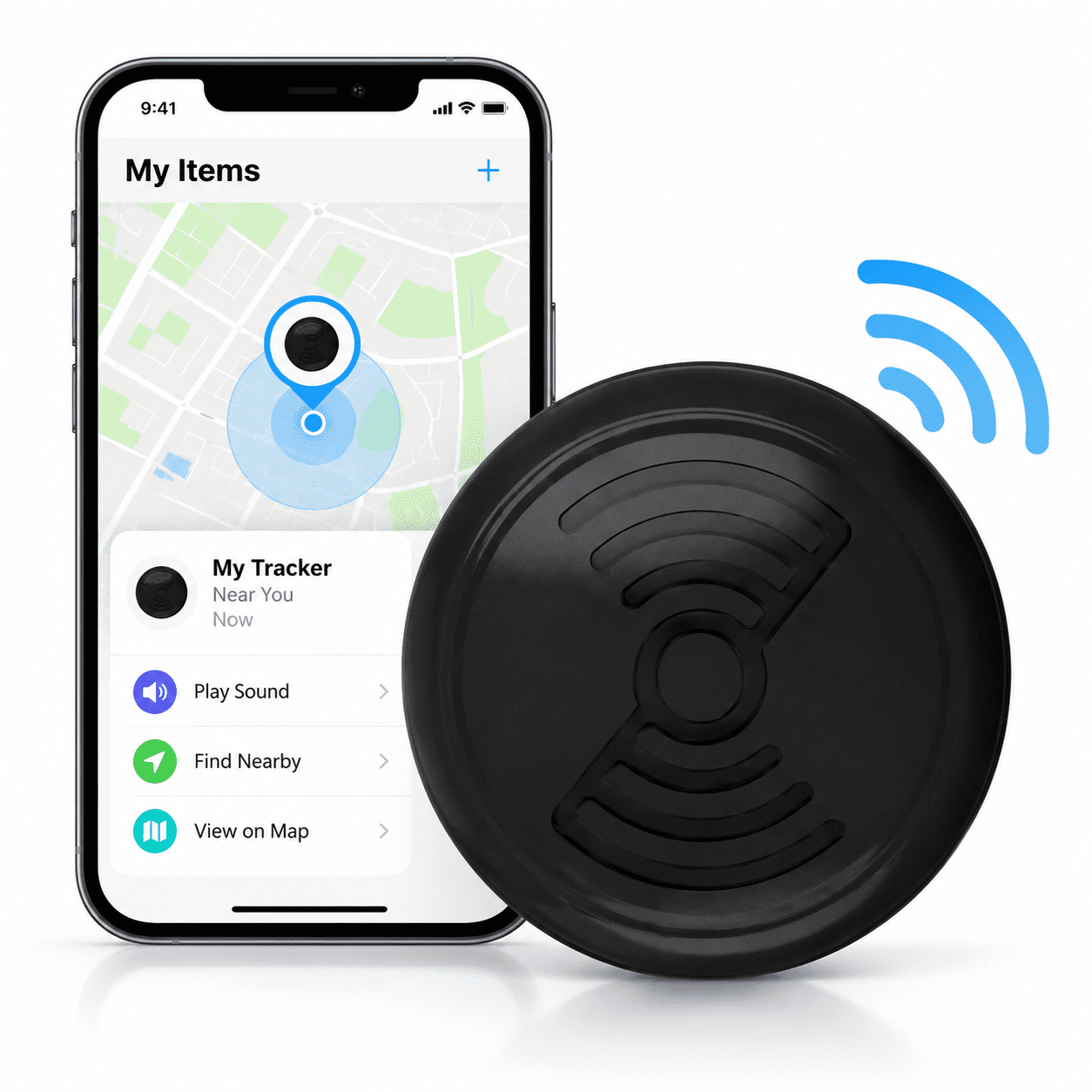 Smart Tracker for Keys Bags & Luggage Bluetooth Item Finder with App