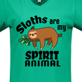 thumbnail image 4 of Inktastic Sloths Are My Spirit Animal with Cute Sloth Illustration Women's V-Neck T-Shirt, 4 of 5