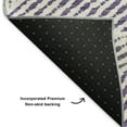 thumbnail image 3 of Addison Rugs Mayfield Washable Transitional Geometric Purple Rectangle Rug, 1'8" x 2'6", 3 of 5
