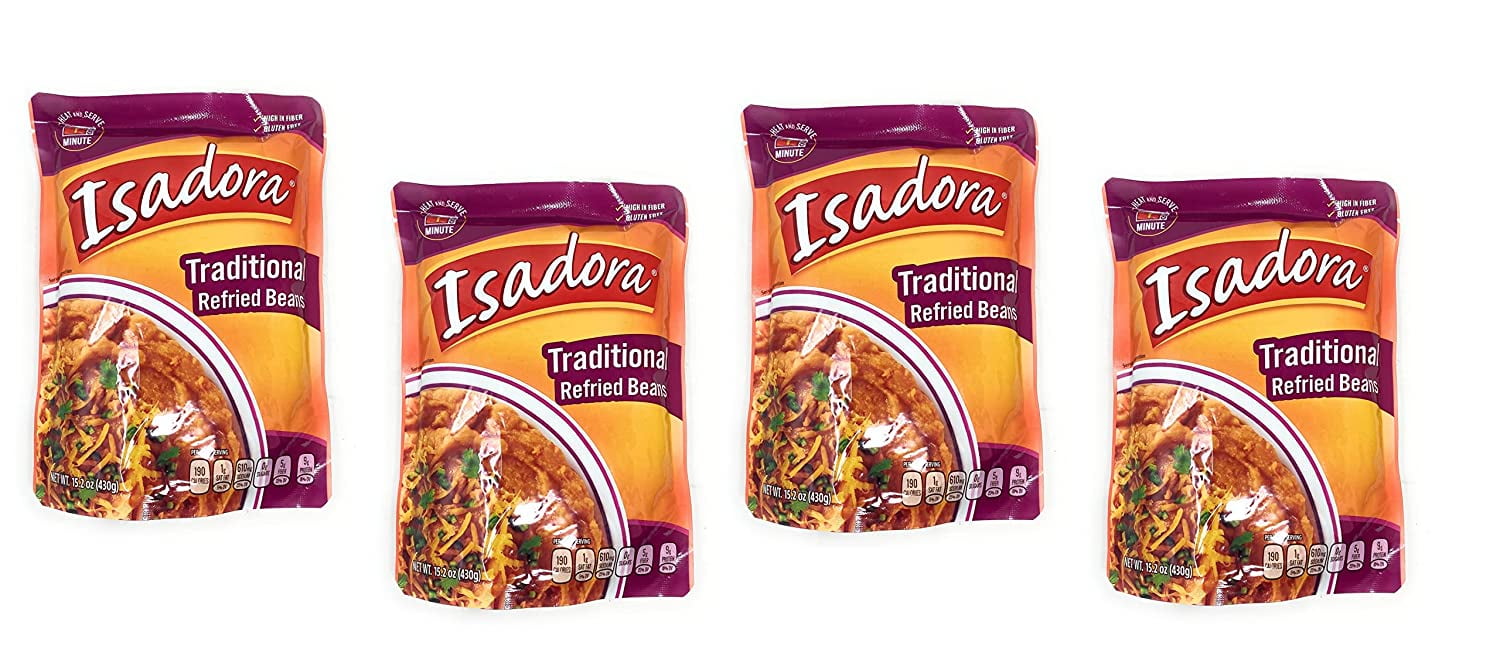 Isadora traditional refried beans pack 4