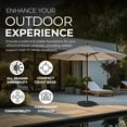 thumbnail image 3 of Four Seasons Courtyard Base Croisée Compacte pour Parasol Déporté, 1 Pce, Noir, 3 of 9