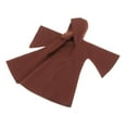 thumbnail image 4 of QccHieUs 1/12 Male Cloak with Hoodie, Long Cape for Action Figure Costumes, 6inch Outfit Brown, 4 of 8