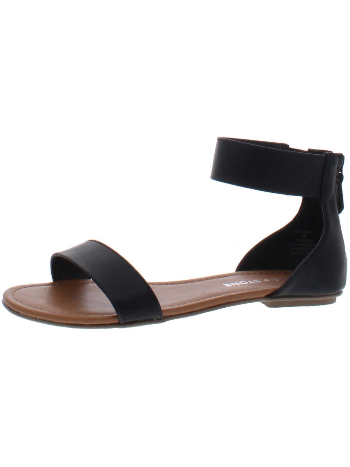 Sun Stone Womens Keley Faux Leather Flat Sandals Ethiopia Ubuy