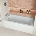 thumbnail image 3 of Streamline NAL-5320-CH 60 in. x 30 in. Acrylic Left-Hand Drain Alcove Bathtub in Glossy White With External Drain in Polished Chrome, 3 of 10