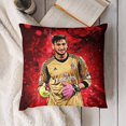 thumbnail image 4 of Gianluigi DonnarummaFundas de almohada de terciopelo con tema, regalos de funda de almohada, decoración para el hogar, cojín de lanzar, regalo de cumpleaños para fans y parejas. 45cm x 45cm., 4 of 6