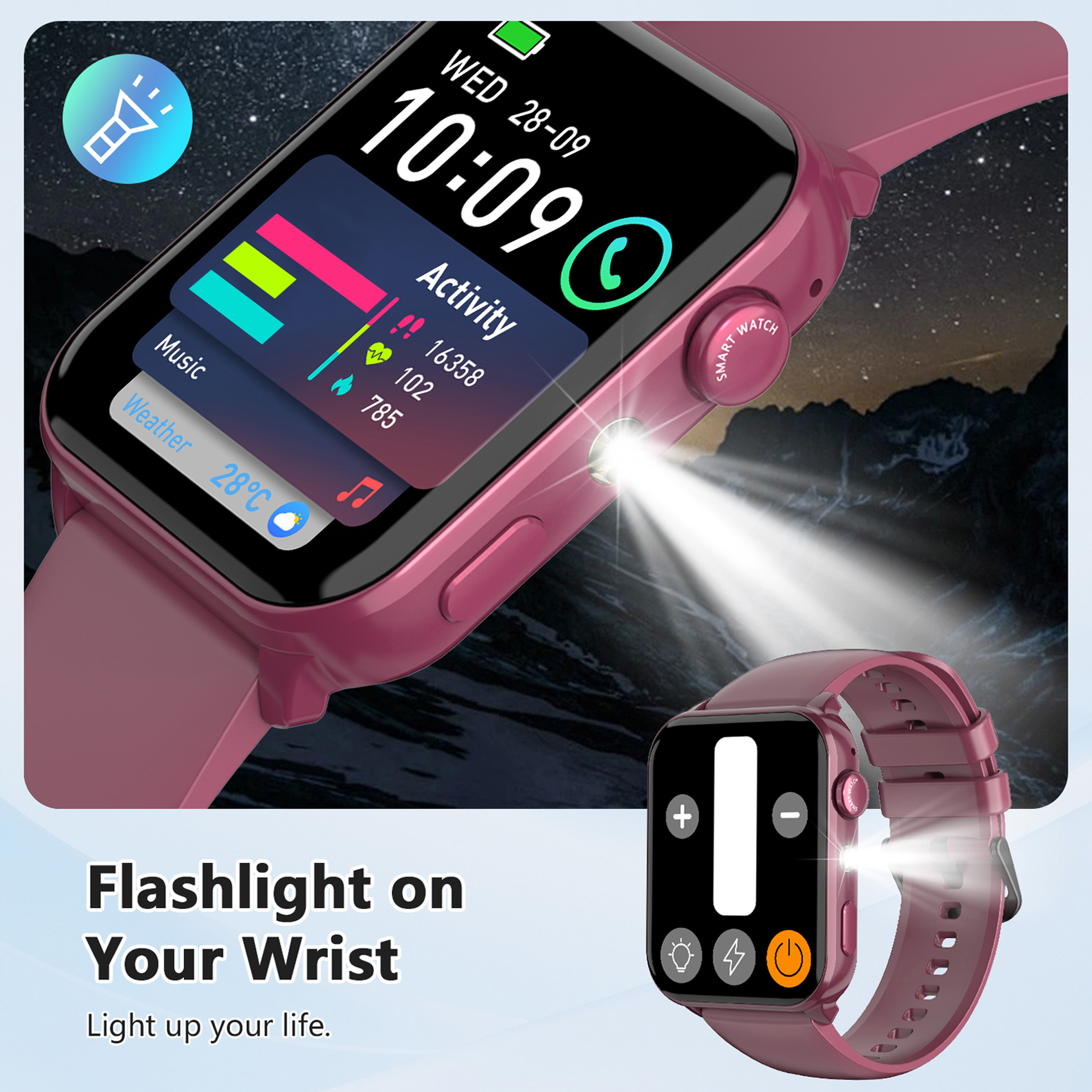 IOWODO Smart Watch, 1.91'' Bluetooth Calling, 100+ Sports photo 2
