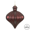 thumbnail image 3 of Vickerman 6" Burgundy Matte Onion Drop Christmas Ornament, 4 per Bag, 3 of 4