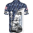 thumbnail image 3 of Lotusprinthandmade Personalized Name Veteran US Veteran Men Polo Shirt (Lightweight) S-5XL Multicolor (2XL), 3 of 7