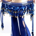 thumbnail image 5 of Zonghan New Fashion Multi Color Chiffon Belly Dance Hip Wrap Scarf Coin Sequin Waistband Skirt Drop Shipping Black, 5 of 6