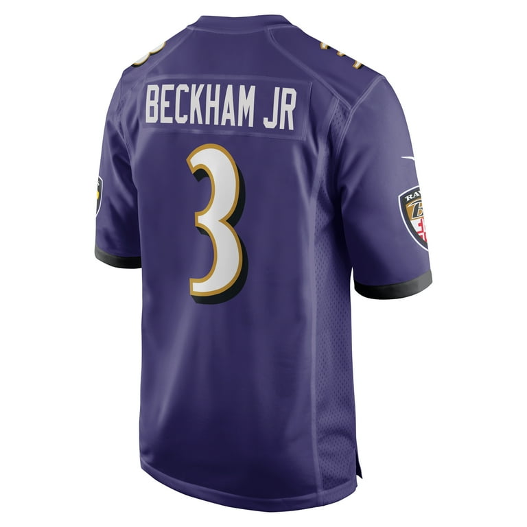 Men s Nike Odell Beckham Jr. Purple Baltimore Ravens Game Jersey Walmart