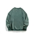 thumbnail image 2 of Mens Washed Sweatshirt Round Neck Pullover Vintage Printed Top, 2 of 5