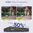 thumbnail image 6 of SANNCE 5in1 8CH DVR HD 5MP Security Camera System Outdoor Motion Detection,4Pcs 5MP TVI Weatherproof CCTV Bullet Cameras, Infrared Superior Night Vision,1T Hard Drive, Remote Access, 6 of 8
