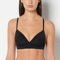 thumbnail image 1 of Lightly Lined Wireless Bra in Tuxedo Black, 1 of 5