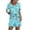 Blue Flower, variant on Pajama Set for Women 2 Piece Lounge Set Short Sleeve Tops and Shorts Soft Sleepwear