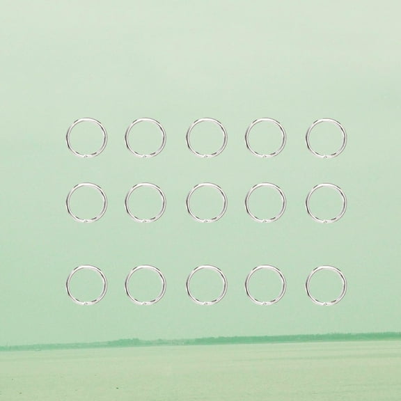 ROSENICE 200Pcs Key Rings Stainless Steel Split Keyrings for DIY Projects and Crafts Link Keys and Cards Silver Color