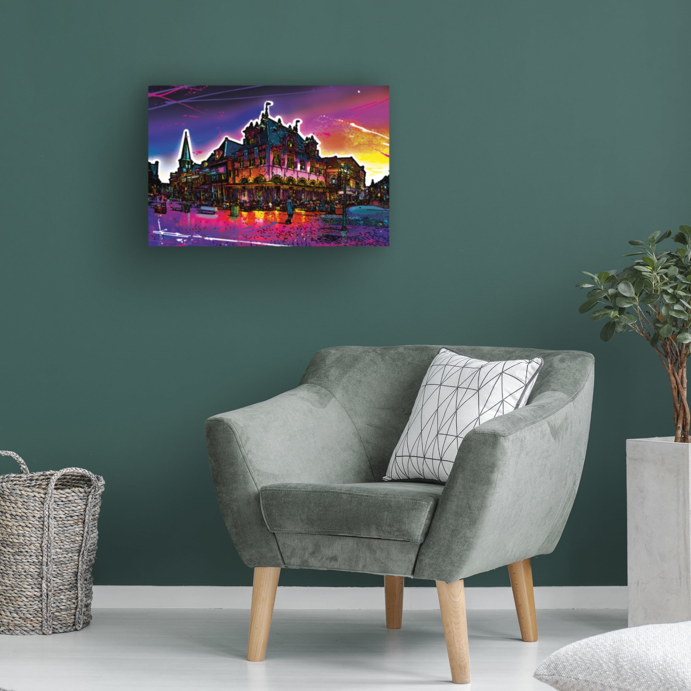 Canvas Wall Art - Ray Heere 'Colorful Cityview Of Dutch City Of Hoorn' Wall Art for Living Room, Bedroom, or Office Décor by Trademark Fine Art - 24 x 16 Inches