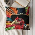 thumbnail image 3 of Happy Thanksgiving Pillow Covers Thanksgiving Turkey with Fall Decorative Throw Pillow Case Farmhouse Decor Cushion Cover, 3 of 5