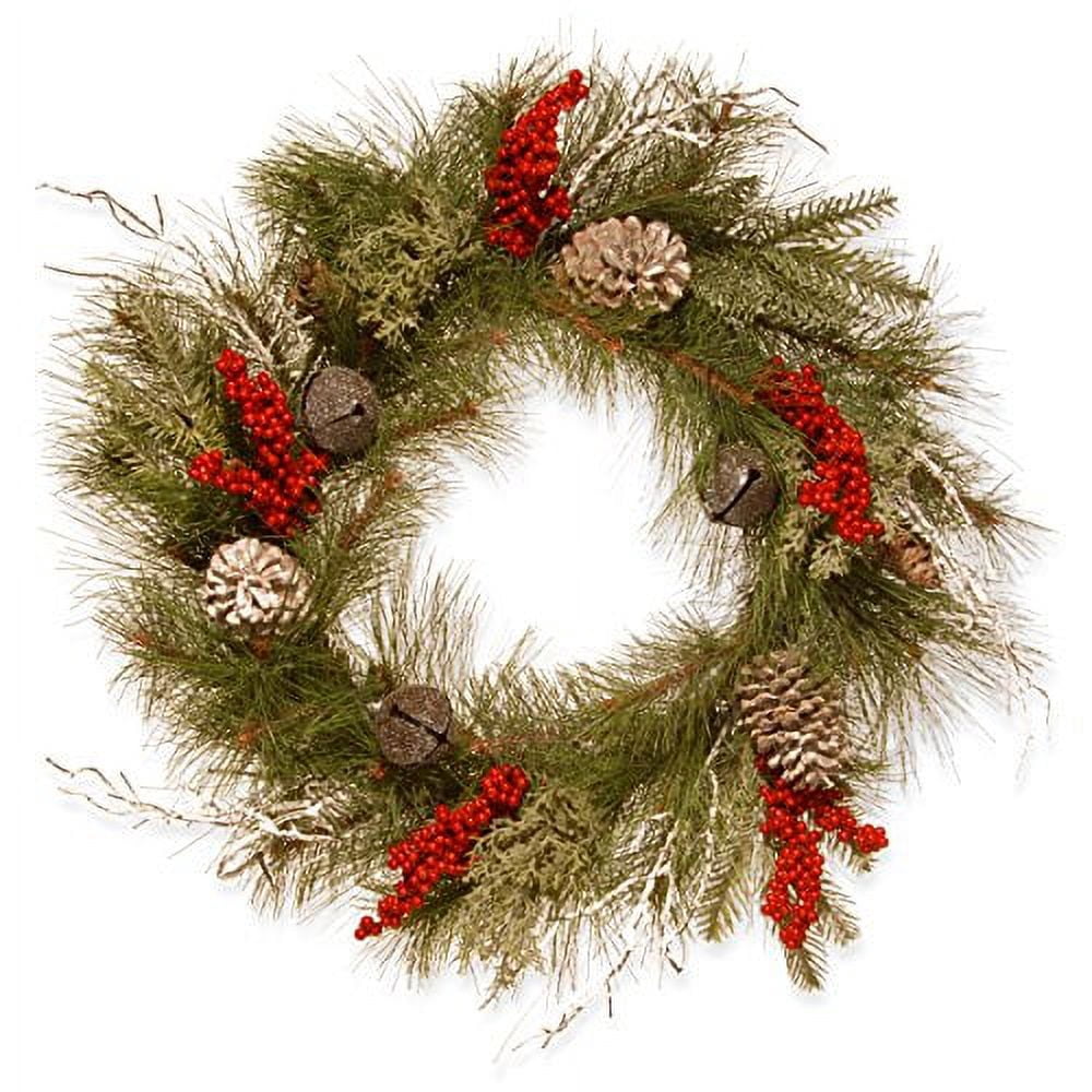 National Tree 24 inch Bells and Berries Wreath