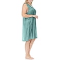thumbnail image 3 of EZI Nightgowns for Women - Soft & Breathable Satin Night Gowns for Adult Women - Medium to Plus Size Womens Sleep Shirts - Knee-Length Nightgown, 3 of 7