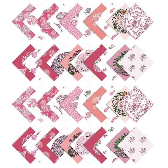 Print Precut 5-inch Cotton Fabric Quilting Squares Charm Pack DIY Patchwork Sewing Craft