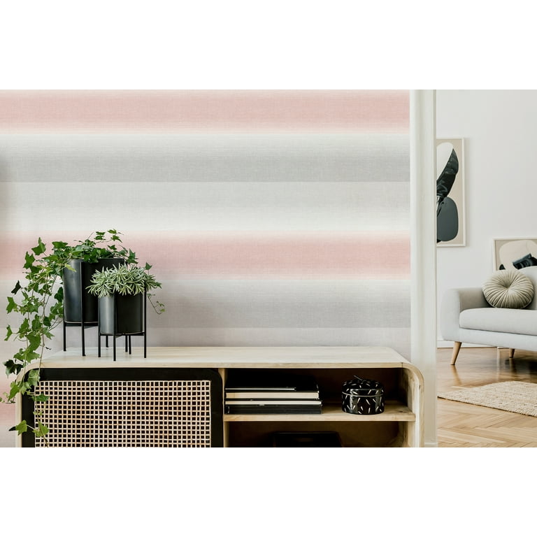 Fine Decor Wallcoverings Kirby Pink Stripe Wallpaper 
