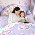thumbnail image 5 of Manfei Colorful Axolotl 7 Pieces Full Size Bedding Sets,Underwater Amphibian Full Size Bed in a Bag,Colorful Stars Reversible, 5 of 7