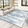thumbnail image 3 of Modern Abstract 5x7 Area Rug, Washable Non Slip Soft Low Profile Indoor Rug, Textured Neutral Floor Rug for Living Room, Bedroom, Dining Room & Office, 3 of 13