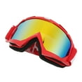 thumbnail image 4 of Motorcycle Goggles, Adjustable Goggles Scratch Proof Shock Resistant Sandproof Waterproof Fallproof  For Hiking Red Frame Red Goggles Lens, 4 of 8