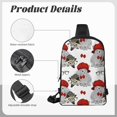 thumbnail image 3 of Sigee Rabbit And Hedgehog for Dual Pocket Sling Backpack Hiking Daypack Multipurpose Cross Body Chest Bag, 3 of 8
