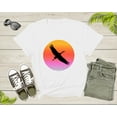thumbnail image 5 of Stork Heron Bird Flying at Sunset Over Sea Beautiful Animal T-Shirt Heron Bird Lover Gift T Shirt for Men Women Kids Boys Girls Teens Tshirt, 5 of 8