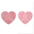 thumbnail image 4 of Unique Bargains 1 Pc Heart-shaped Makeup Sponge Brush Cleaner Pink, 4 of 5