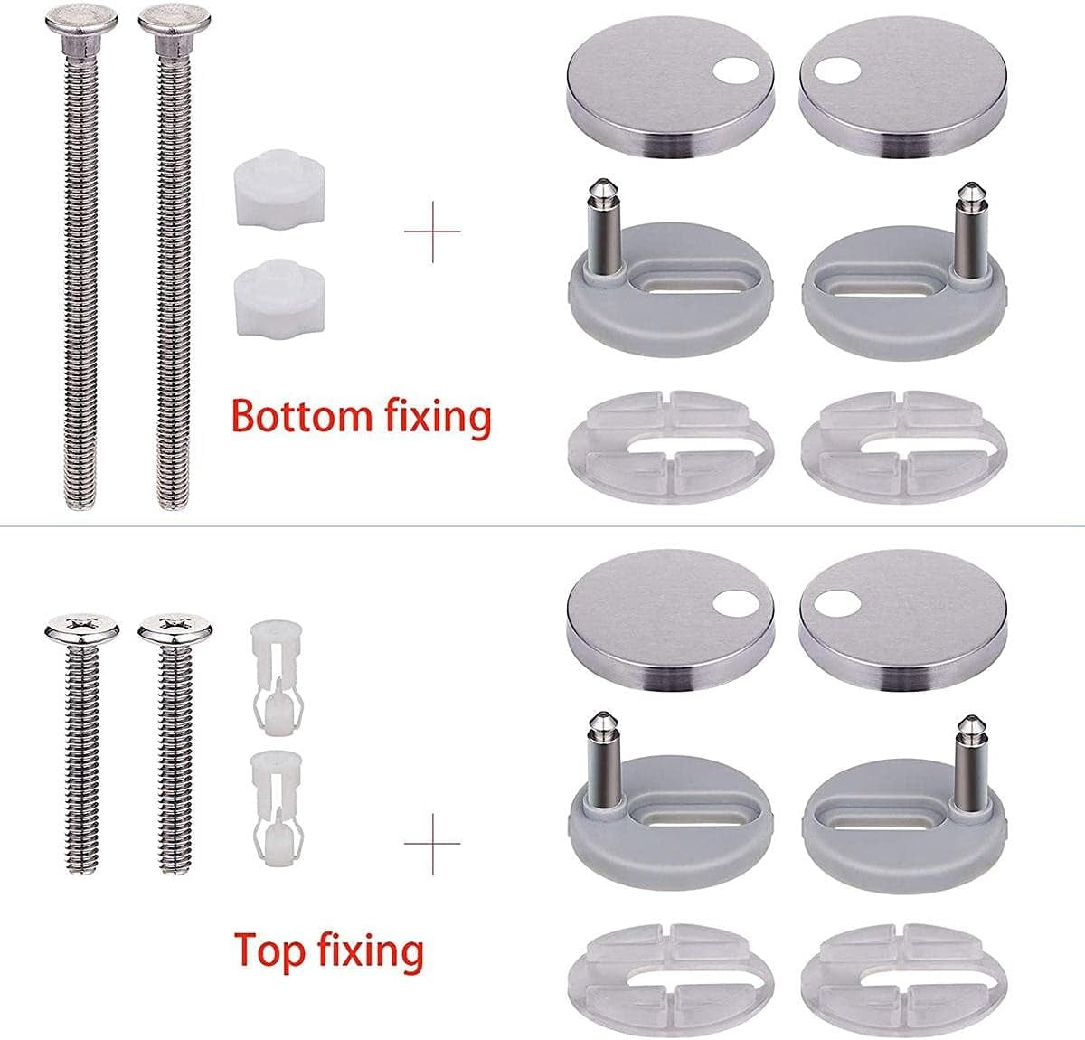 Waxgamo Toilet Seat, Polypropylene Soft-close Toilet Seat with Zinc Alloy Hinges, Easy to Install also Easy to Clean, Scratch Resistant Toilet Seat by Angol Shiold