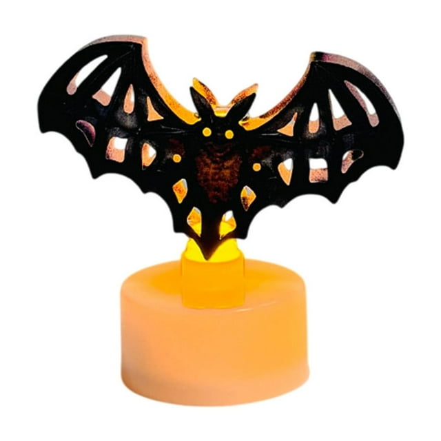 Halloween Decorations Outdoor Halloween Flameless Candle Bat Battery Operated Tea Set Halloween Candle Decorative Home Party Gift Halloween Decorations Indoor