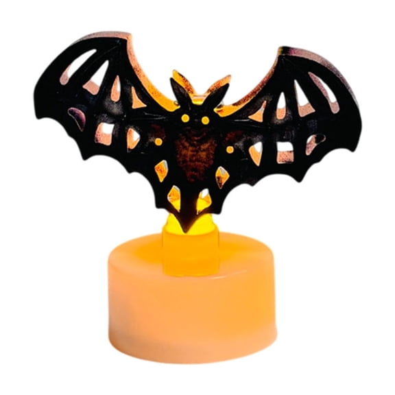 YIKA Halloween Decoration Halloween Flameless Candles Bats Battery Operated Tealights Set Halloween Candles Decor For Home Party Gift Halloween Ornaments