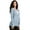 Ash Blue, variant on Women's Snap Button Cardigan Long Sleeve Knit Ribbed Sweater NEWJ181 Black S