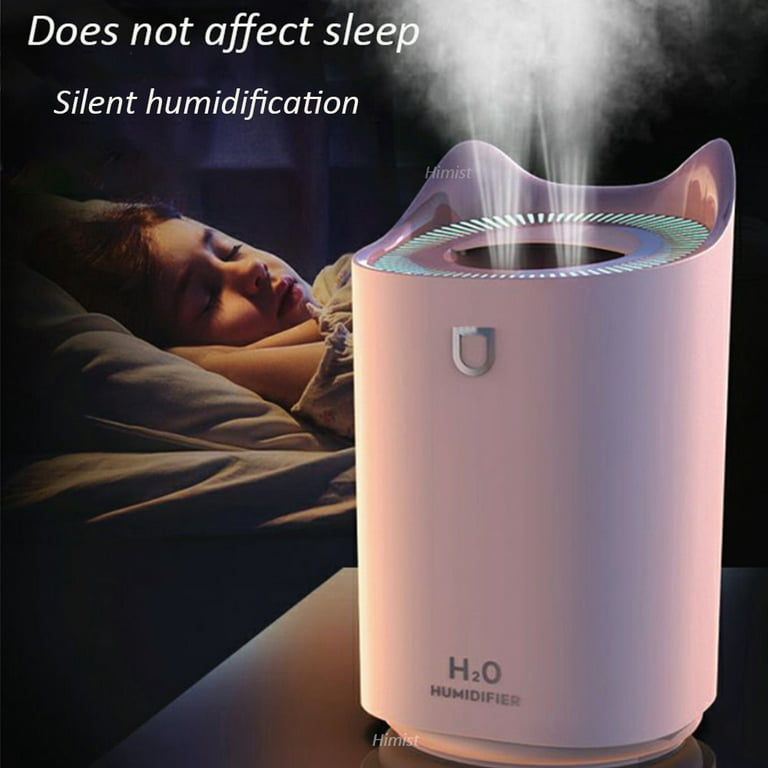 Home Air Humidifier 3000ML/320ML Double Nozzle Cool Mist Aroma Diffuser  with Coloful LED Light Heavy Fog Ultrasonic USB Humidificador For Bedroom  Office